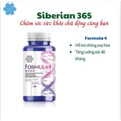 Viên uống chống oxy hóa, phục hồi tế bào khỏe mạnh Siberian Novomin Formula 4 N.V.M.N