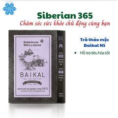 Trà Thảo Dược Baikal N5 - Hỗ Trợ Hấp Thụ Thức Ăn, 30 Túi, Dược Liệu Siberia, Chăm Sóc Sức Khỏe Tự Nhiên