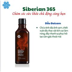 Dầu Massage Balsam Siberian Extra Rich 250ml - Chiết Xuất Thảo Mộc Tự Nhiên, Chăm Sóc Da Toàn Diện, Thư Giãn Cảm Giác