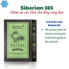Trà Thảo Mộc Baikal N2 - Hỗ Trợ Phụ Nữ Trong Thời Kỳ Tiền Kinh Nguyệt & Tiền Mãn Kinh - 30 Túi Trà Thảo Dược Từ Nga