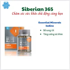Thực phẩm bảo vệ sức khỏe Essential Minerals Iodine - Bổ sung I ốt tăng cường sức khỏe - 60 viên/lọ