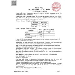 Viên uống hỗ trợ tim mạch Syn 3 - Thực phẩm bảo vệ sức khỏe Synchrovitals III, bổ sung Beta-glucan, axit lipoic, selen, lycopene - 100 viên