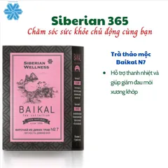 Trà thảo mộc Baikal Tea Collection N7 - 30 gói bổ trợ sức khỏe xương khớp, giảm đau, hỗ trợ thanh nhiệt - Hàng Nga chính hãng