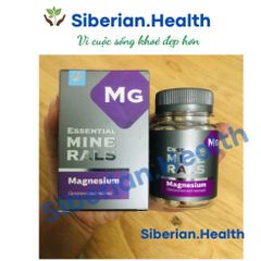 Essential Minerals Magnesium bổ sung Magiê hỗ trợ giảm căng thẳng và ngủ ngon- SIBERIAN WELLNESS – 60 viên