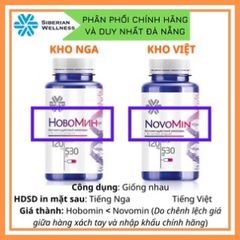 Viên uống Novomin Hobomin Fomula 4 - Tăng cường sức đề kháng và miễn dịch - 120 viên vitamin A, C, E từ Siberian Wellness