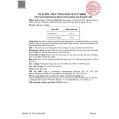 Glucosamine và Chondroitin Siberian Supernatural Sport - 120 Viên Ngừa Đau Khớp, Hỗ Trợ Sức Khỏe Xương Khớp