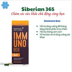Thực phẩm Bảo Vệ Sức Khỏe Immuno Box Tăng Cường Đề Kháng - 30 Túi Hỗ Trợ Chống Cảm Cúm Nhập Khẩu Nga