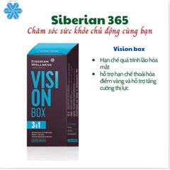 Thực phẩm bảo vệ sức khỏe Vision Box - Hỗ trợ thị lực - Bổ mắt Omega-3 tự nhiên - 30 túi, date T2/2026