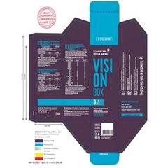 Thực phẩm bảo vệ sức khỏe Vision Box - Hỗ trợ thị lực - Bổ mắt Omega-3 tự nhiên - 30 túi, date T2/2026