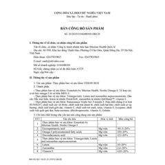 Thực phẩm bảo vệ sức khỏe Vision Box - Hỗ trợ thị lực - Bổ mắt Omega-3 tự nhiên - 30 túi, date T2/2026