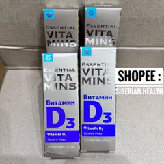Vitamin D3 Siberian Wellness - Tăng chiều cao, hỗ trợ xương khớp mềm dẻo, xương chắc khỏe - 30ml chính hãng từ Nga
