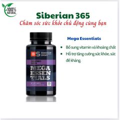 [Mega essential thể thao] Siberian Super Natural Sport Mega Essentials – 120 viên – Date T5/2026