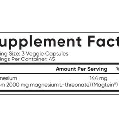 Viên uống bổ sung Magie Sports Research 135 viên- Magtein Magnesium L-Threonate, hàng Mỹ