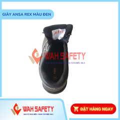 Giày Bảo Hộ Lao Động Ansa Rex - Cổ Thấp Chống Đinh, Mũi Thép, Đế Cao Su Chống Trượt - Giày Bảo Hộ Tiêu Chuẩn cho Kỹ Sư và Công Nhân