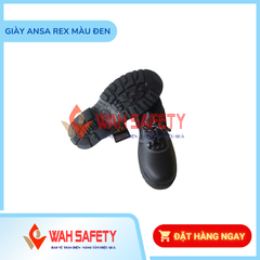 Giày Bảo Hộ Lao Động Ansa Rex - Cổ Thấp Chống Đinh, Mũi Thép, Đế Cao Su Chống Trượt - Giày Bảo Hộ Tiêu Chuẩn cho Kỹ Sư và Công Nhân