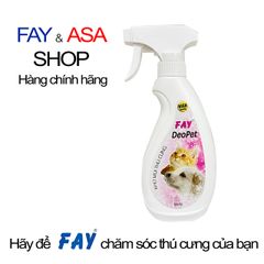 Khử Mùi Thú Cưng FAY DeoPet 300ml - Khử Mùi Hôi Da Lông Nhanh Chóng Cho Chó Mèo, Hương Thơm Dễ Chịu, Giảm Stress