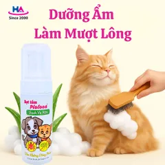 Bọt Tắm Khô Plotoon cho Chó Mèo - Giúp Làm Sạch Ve Rận, Khử Mùi, Làm Mượt và Giữ Ẩm Dễ Dàng, Không Cần Nước
