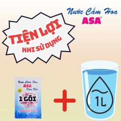 Túi Nước Cắm Hoa ASA Đậm Đặc - Giúp Hoa Tươi Lâu, Thuốc Dưỡng Hoa, 10 Túi x 18ml, Tiết Kiệm Thời Gian Và Giữ Vệ Sinh