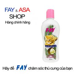 Sữa Tắm Mèo Cao Cấp FAY 300ml - Chăm Sóc Lông Mềm Mượt, Khử Mùi Hôi, Chiết Xuất Thiên Nhiên, Dưỡng Ẩm Da Thú Cưng