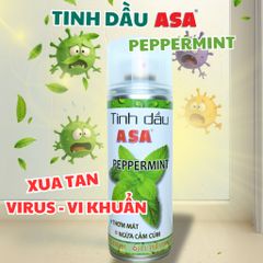 Tinh dầu ASA Bạc Hà thiên nhiên - Khử mùi, giảm căng thẳng, thơm mát với Tràm và Sả Chanh - Sản phẩm xông phòng hiệu quả