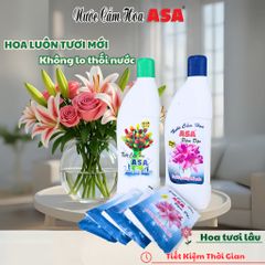Nước Cắm Hoa ASA - Giữ Hoa Tươi Lâu, Không Thối Nước - Dễ Dàng Sử Dụng, Tiết Kiệm Thời Gian, Đậm Đặc & Phổ Thông