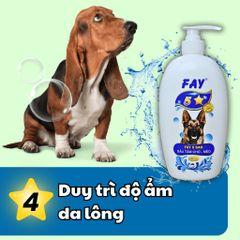 Dầu Tắm Chó Mèo FAY - Sạch Ve Rận, Khử Mùi, Chăm Sóc Da Lông - 5 Tính Năng Duy Nhất cho Thú Cưng Yêu Thích