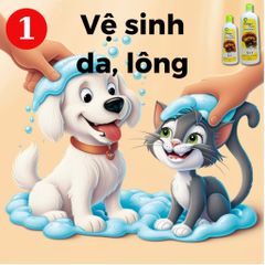 Dầu Tắm Chó Mèo Palma - Chăm Sóc Toàn Diện, Khử Mùi Hôi, Làm Sạch Ve Rận, Bọ Chét - Dưỡng Ẩm Da Lông Thú Cưng