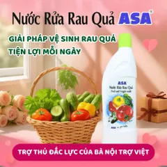 Nước Rửa Rau Quả ASA - An Toàn Loại Bỏ Vi Khuẩn, Hóa Chất cho Rau Sống và Trái Cây, Giúp Rau Tươi Lâu Hơn