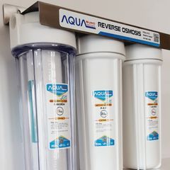 Bộ Lọc Nước Sinh Hoạt AQUASUMO 10 inch - Thiết Kế 3 Cốc Lọc Sạch Cặn, Phèn, Clo Cho Nguồn Nước Tinh Khiết, An Toàn Chăm Sóc Sức Khỏe Gia Đình