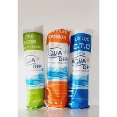 Bộ Lõi Lọc Nước Aquadfp 123 - Lõi Thay Thế Máy Lọc Nước Gia Đình, Khả Năng Lọc Tối Ưu, Cải Thiện Chất Lượng Nước Uống