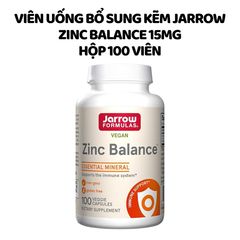 Viên bổ sung kẽm Jarrow Formulas Zinc Balance 100 viên