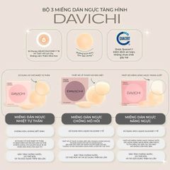 Miếng Dán Nâng Ngực Davichi Silicone Nhiệt Tự Thân - Chống Mồ Hôi, Siêu Mỏng, Độ Bám Dính Cao - Đồ Lót Nữ Thời Trang