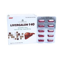 Viên Uống Livergalon 140 - Hỗ Trợ Giải Độc Gan, Bảo Vệ Gan, Tăng Cường Chức Năng Gan - Hộp 100 Viên Nang Cứng