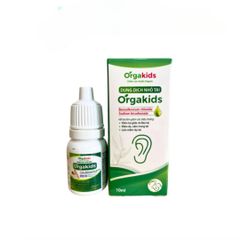 Dung dịch nhỏ tai cho bé Orgakids 10ml - Giảm viêm tai giữa an toàn cho trẻ từ 6 tháng và phụ nữ mang thai, chiết xuất thiên nhiên hiệu quả.