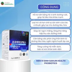 Men vi sinh Propolis lợi khuẩn Samjin Hàn Quốc hộp 30 gói