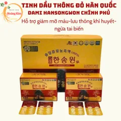 {CHÍNH HÃNG} Tinh dầu thông đỏ chính phủ cao cấp Dami Hansongwon Hàn Quốc hộp 120 viên