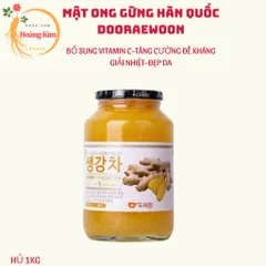 Mật ong gừng Hàn Quốc nắp đen vipp hủ 1kg