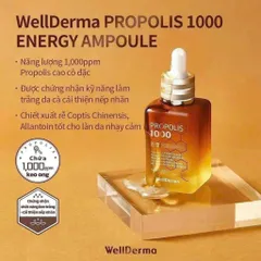 Serum keo ong Wellderma Propolis 1000ppm sáng da ngừa lão hóa lọ 50ml