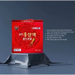 Nước Hồng Sâm SamJin Red Ginseng Drink Gold Royal 70ml x 30 Gói Hàn Quốc