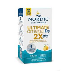 Viên Uống Omega 3 Nordic Naturals Ultimate Omega 2X 2150mg - Hỗ Trợ Tim Mạch, Tăng Cường Não Bộ và Miễn Dịch, Hương Chanh Tự Nhiên