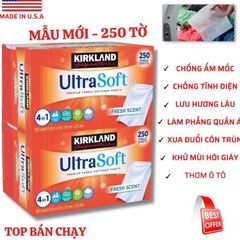 Giấy Thơm Kirkland Ultra Soft - Hương Thơm Dịu Mát, Khử Mùi, Chống Ẩm, Đuổi Côn Trùng, Dùng Cho Quần Áo Và Nơi Ẩm Thấp
