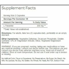 Viên uống giảm căng thẳng L-Theanine 200mg Puritan's Pride - Tăng cường trí nhớ và tinh thần tỉnh táo, hỗ trợ ổn định tâm trạng, giảm stress hiệu quả