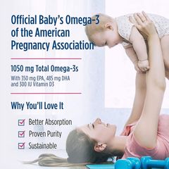 Siro DHA Baby Nordic 60ml - Bổ sung Omega-3, DHA và Vitamin D cho trẻ - Hỗ trợ phát triển trí não và thị giác cho bé từ 3 tháng đến 5 tuổi