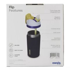 [Hàng Mỹ] Bình nước cách nhiệt bật nắp cho trẻ em Owala kids 414ml
