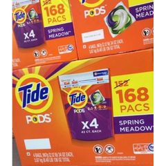 Viên giặt quần áo Tide Mỹ Pods 3 in 1 loại 42 viên bỏ thẳng vào máy giặt tự tan trong nước tiết kiệm tiện lợi