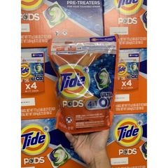 Viên giặt quần áo Tide Mỹ Pods 3 in 1 loại 42 viên bỏ thẳng vào máy giặt tự tan trong nước tiết kiệm tiện lợi