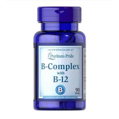 [Date 05/26] Viên Uống bổ máu, tăng cường sức khoẻ vitamin B complex with vitamin B12 Puritan Pride (90v)