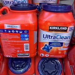 Viên giặt xả kháng khuẩn Ultra Clean - Kirkland Signature Ultra Clean 152 viên