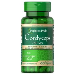Đông Trùng Hạ Thảo Cordyceps 750mg 60 viên Puritan's Pride - Thực Phẩm Chức Năng Tăng Cường Sức Khỏe và Miễn Dịch Tự Nhiên