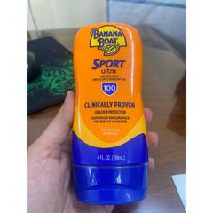 Kem Chống Nắng Thể Thao Banana Boat Sport Ultra SPF 50++ - Chai Xịt 227g & Kem 236ml - Chống Nước, Không Gây Nhờn Rít, Dùng Được Cho Cả Gia Đình